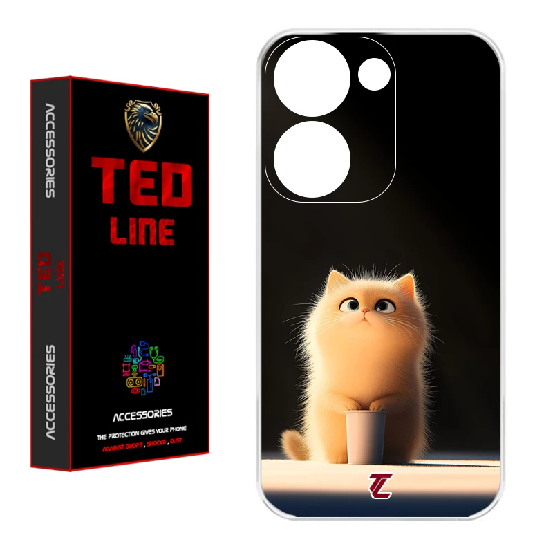 کاور تدلاین طرح گربه کد 1217 مناسب برای گوشی موبایل شیائومی Redmi A5