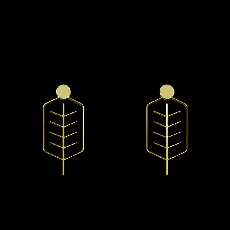 گوشواره طلا 18 عیار زنانه مدوپد مدل درخت کد GA1-15858