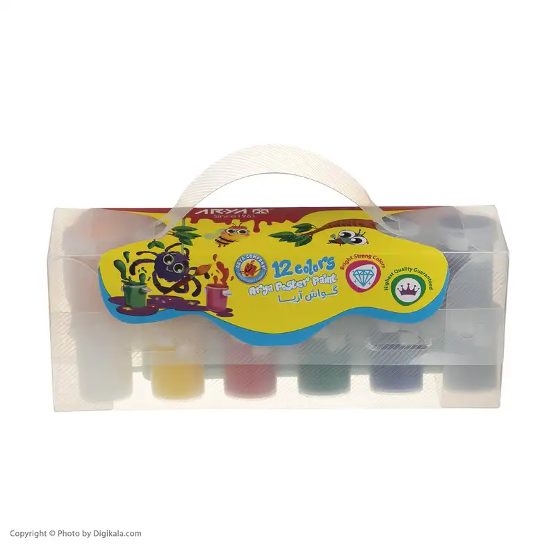 گواش 12 رنگ آریا کد 4016