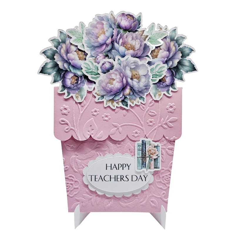 کارت پستال مدل Teachers Day طرح گلدان 1