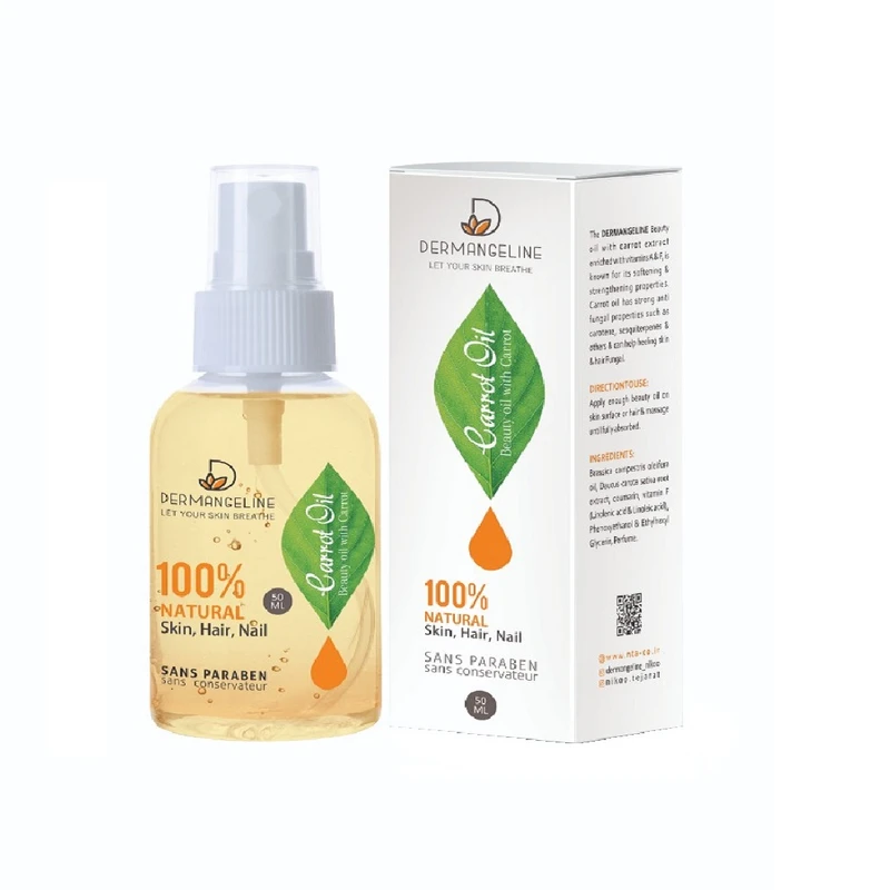 روغن بدن درمنجلین مدل هویج حجم 50 میلی لیتر