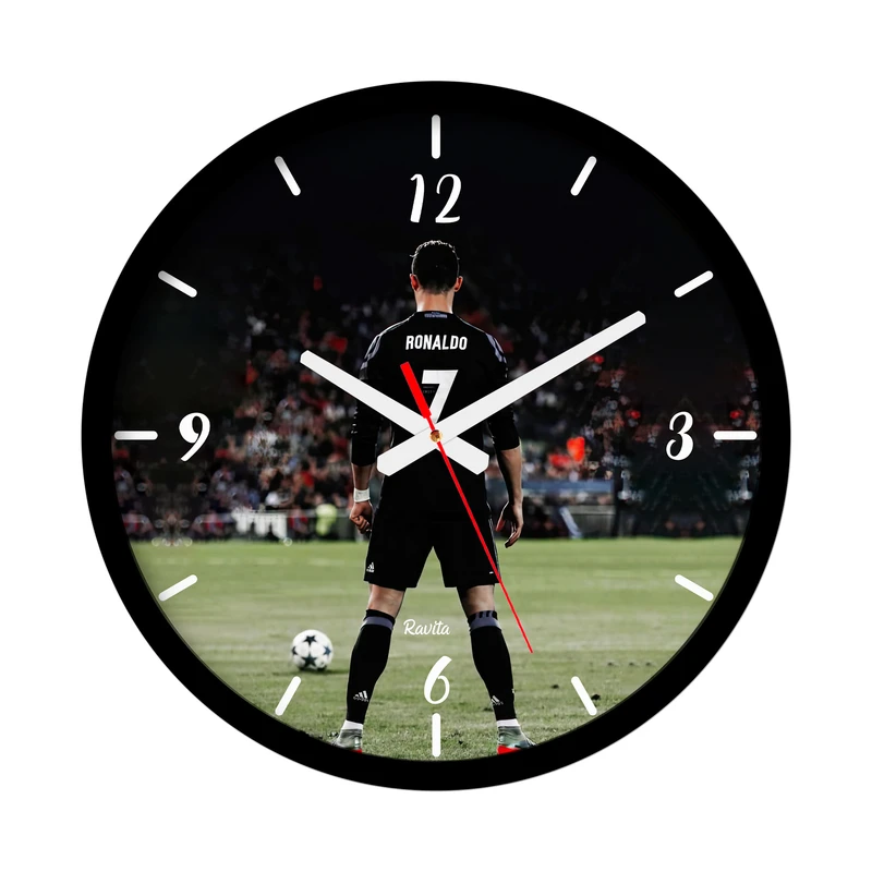 ساعت رومیزی عقربه‌ای راویتا مدل کریستین رونالدو کد 3672