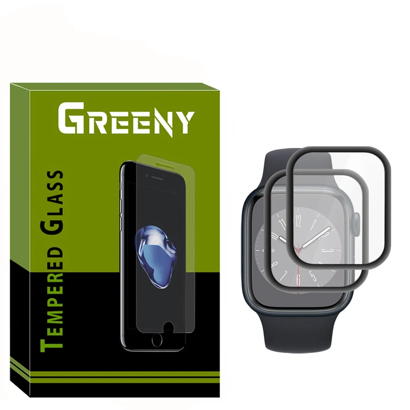 محافظ صفحه نمایش گیرینی مدل GR_07 مناسب برای ساعت هوشمند اپل Apple Watch Series 7 SE Aluminum Case 41mm بسته دو عددی 