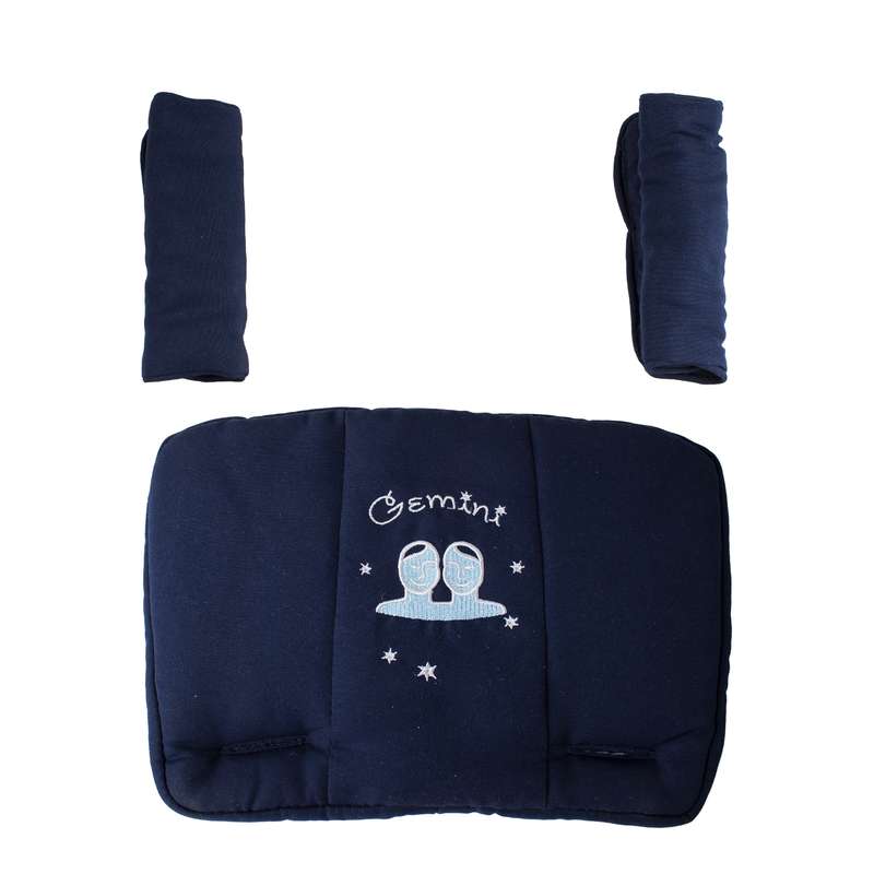 زیر سری و محافظ شانه کالسکه کودک طرح ماه خرداد مجموعه 3 عددی