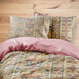 سرویس روتختی مدوپد طرح کناره بیجار مدرن گلدانی مدل C-bijar-M76 یک نفره 4 تکه