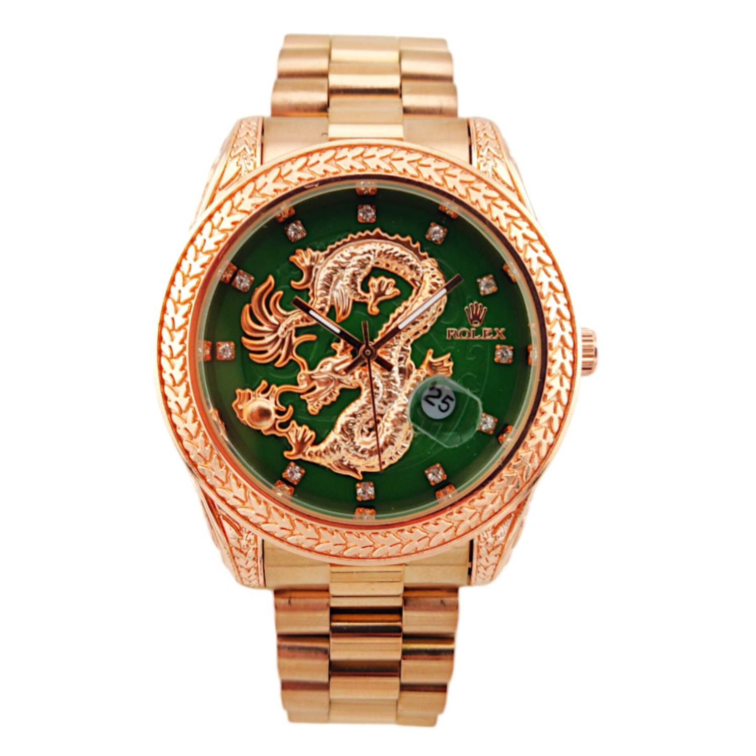 ساعت مچی عقربه‌ای مردانه مدل دراگون تقویمدار کد Rlx-172