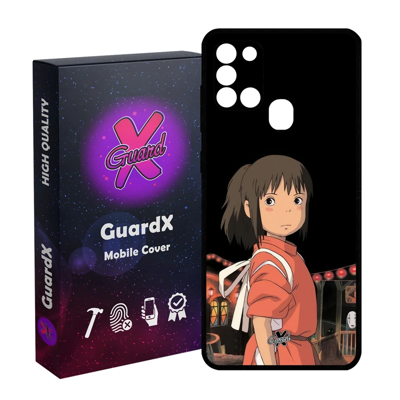 کاور گارد ایکس طرح Spirited Away Anime مدل Glass10574 مناسب برای گوشی موبایل سامسونگ Galaxy A21s