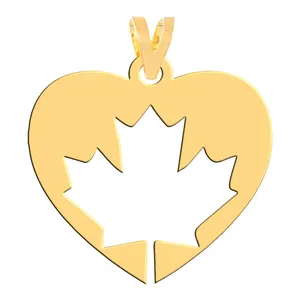 آویز گردنبند طلا 18 عیار زنانه فرشته مدل قلب WNL-000339
