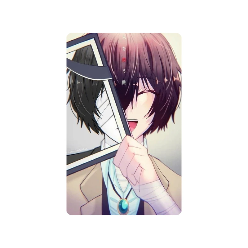 استیکر کارت مدل انیمه طرح سگ‌های ولگرد بانگو اوسامو دازای Bungo Stray Dogs Osamu dazai کد 5081