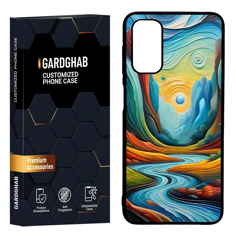 کاور گارد قاب مدل دور ژله ای هنری مناسب برای گوشی موبایل سامسونگ Galaxy A13 5G / A04s