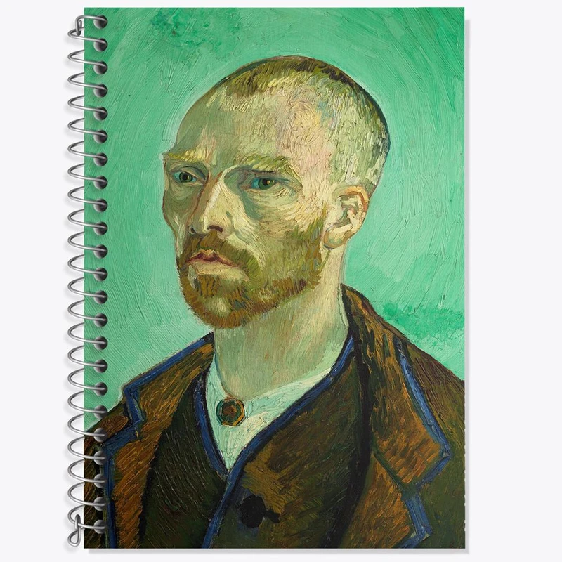 دفتر لغت 50 برگ خندالو مدل سلف پرتره ونسان ونگوگ کد 25448