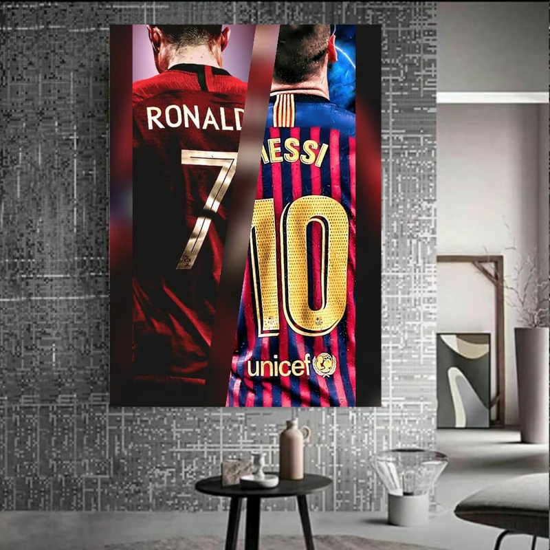 پوستر مدل بک لایت فوتبالیست طرح مسی و رونالدو کد BK1187