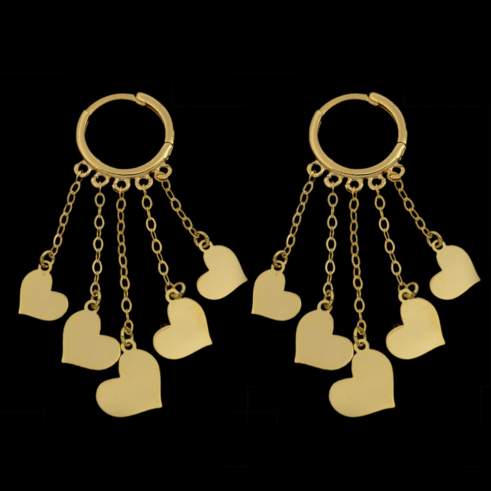 گوشواره طلا 18 عیار زنانه طلای مستجابی کد 670159 -  - 1