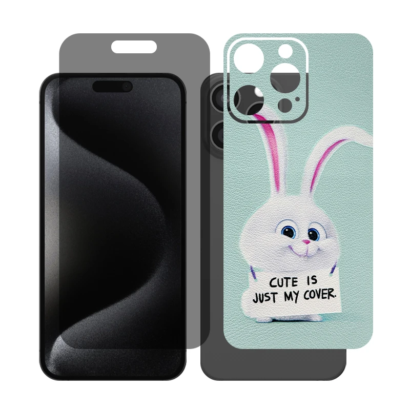 محافظ صفحه نمایش حریم شخصی گلس مدل Together مناسب برای گوشی موبایل اپل iPhone 16 Pro Max به همراه برچسب پوششی