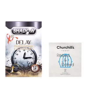 کاندوم چرچیلز مدل Ribbed and Dotted بسته 3 عددی به همراه کاندوم شادو مدل Delay بسته 12 عددی