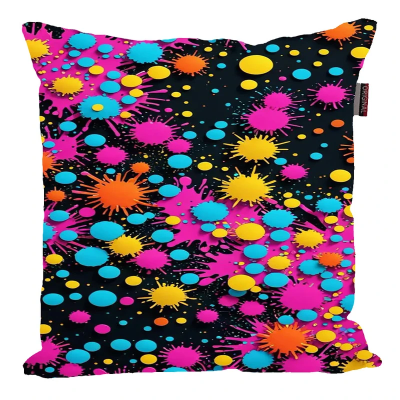 کوسن پاد آفرین مدل فانتزی طرح رنگی کد P978