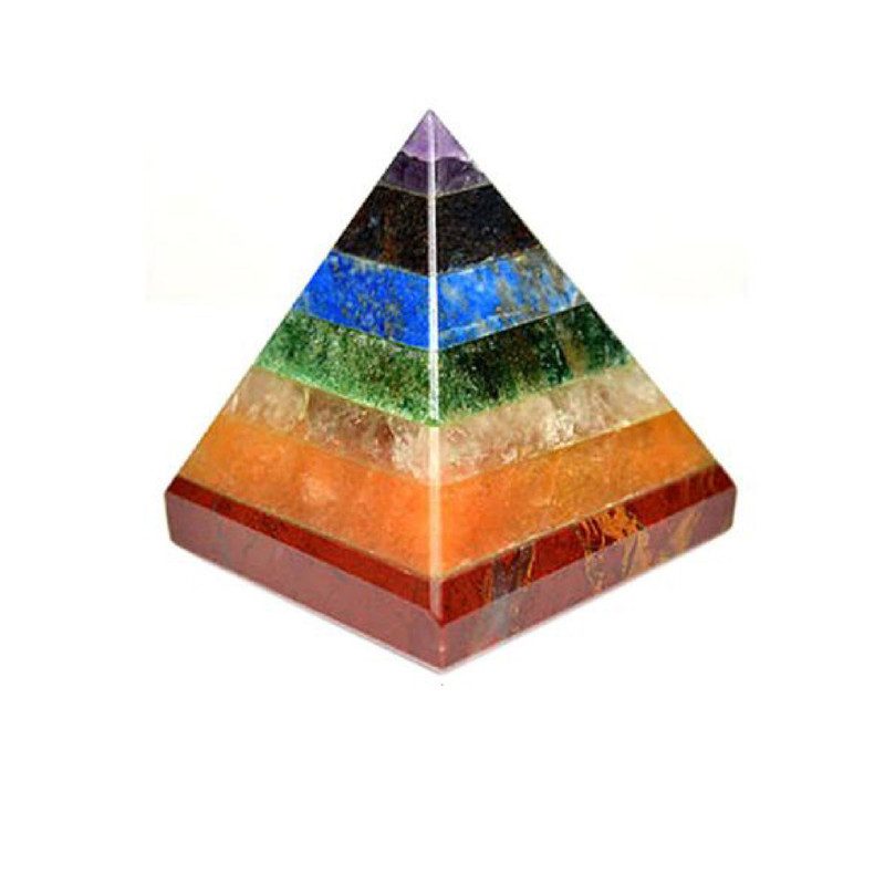 سنگ راف مدل هرم هفت چاکرا