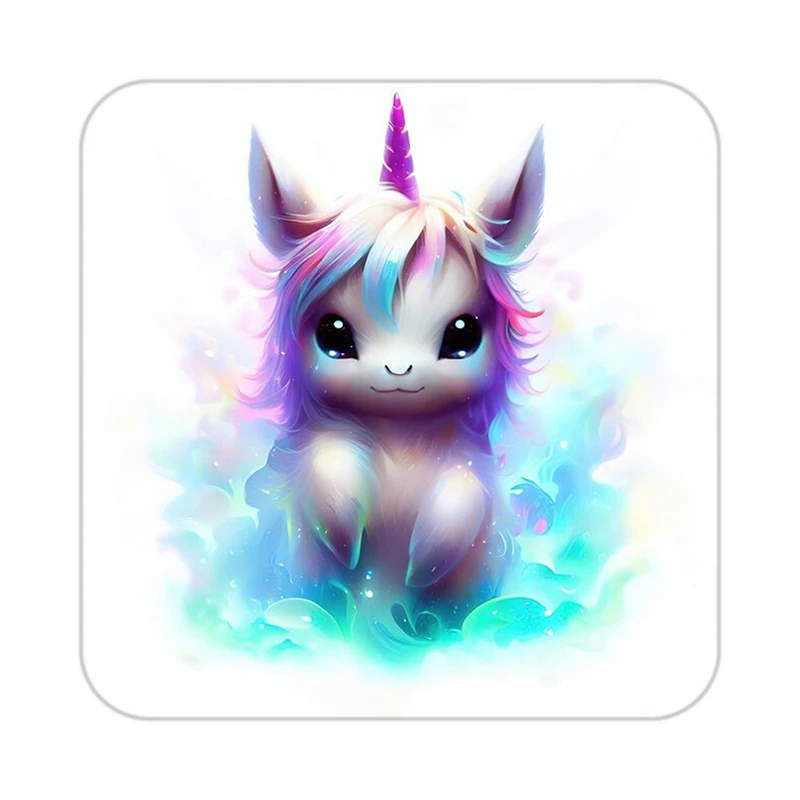 زیر لیوانی کاکتی طرح اسب تک شاخ و یونیکورن مدل mp33228