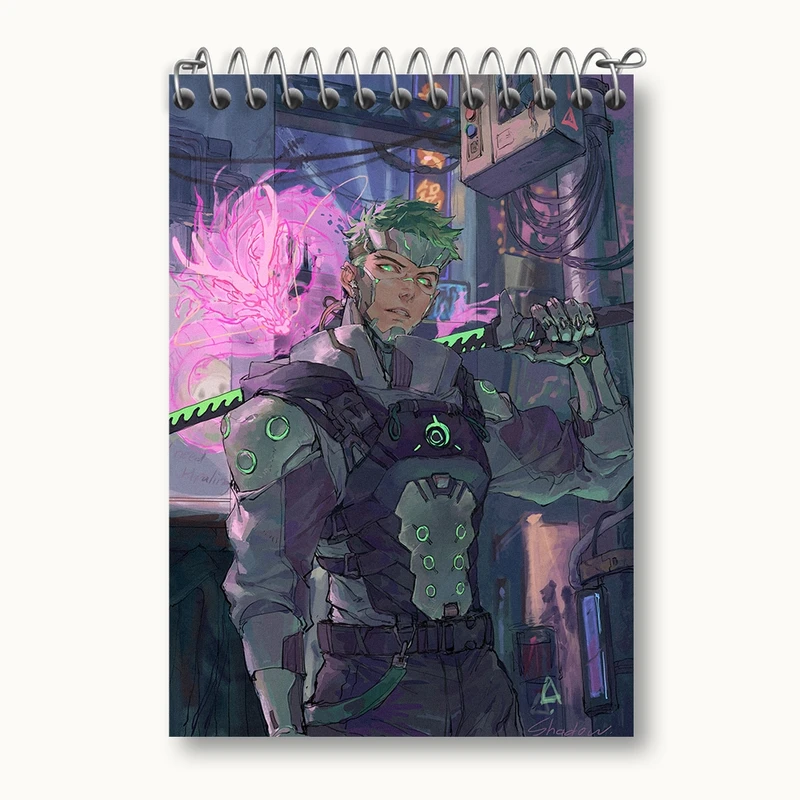 دفتر یادداشت 50 برگ خندالو مدل بازی اورواچ (Overwatch) کد 31601