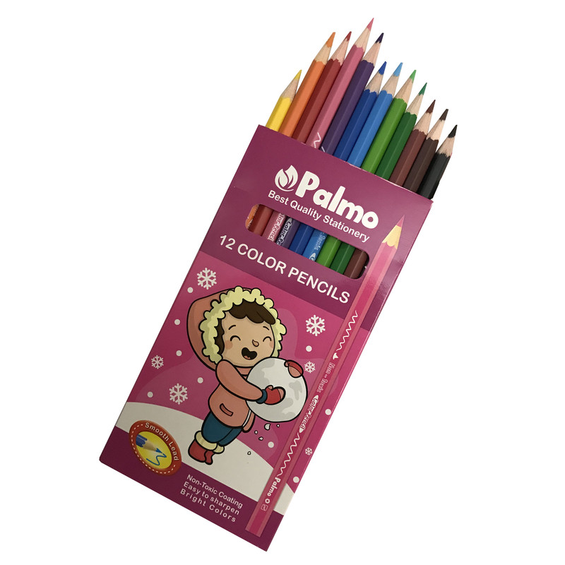 مداد رنگی 12 رنگ پالمو کد 004