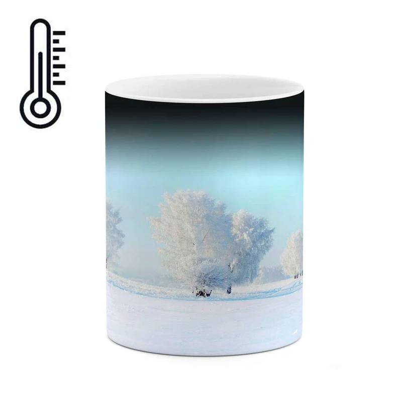 ماگ حرارتی کاکتی مدل منظره برفی کد mgh15128