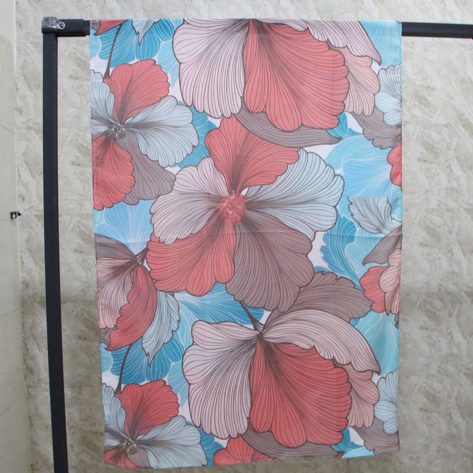 شال زنانه مدل نخی تابستانه جدید گل درشت کد a-3087 -  - 10