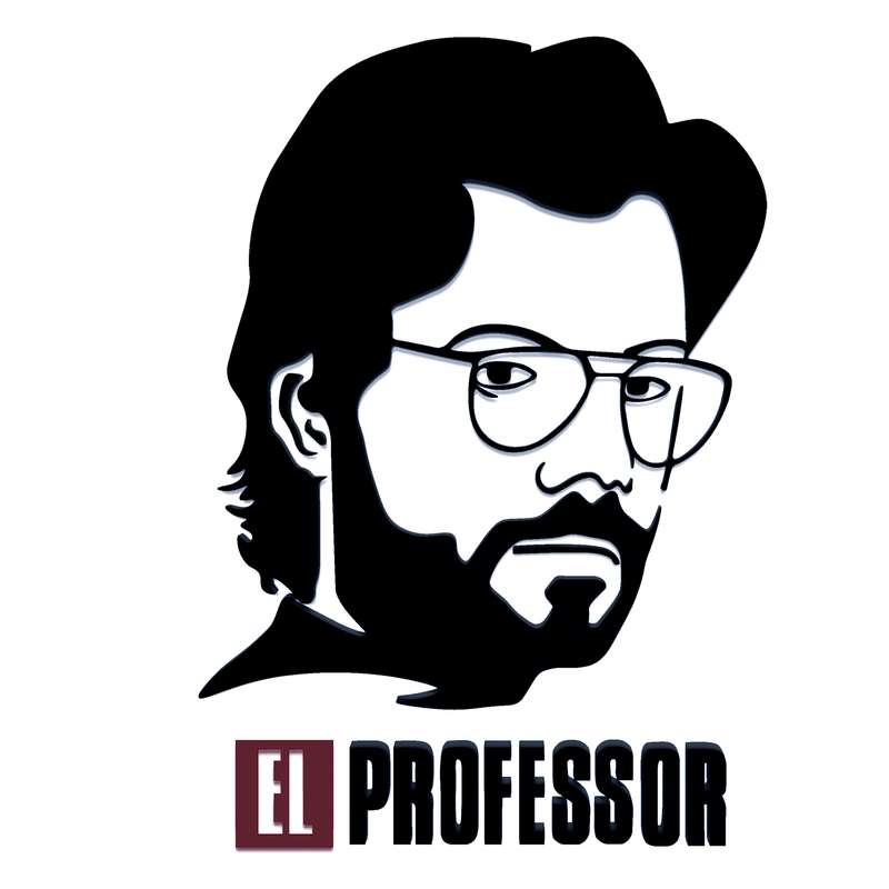 دیوارکوب مدل Professor Money Heist کد 001