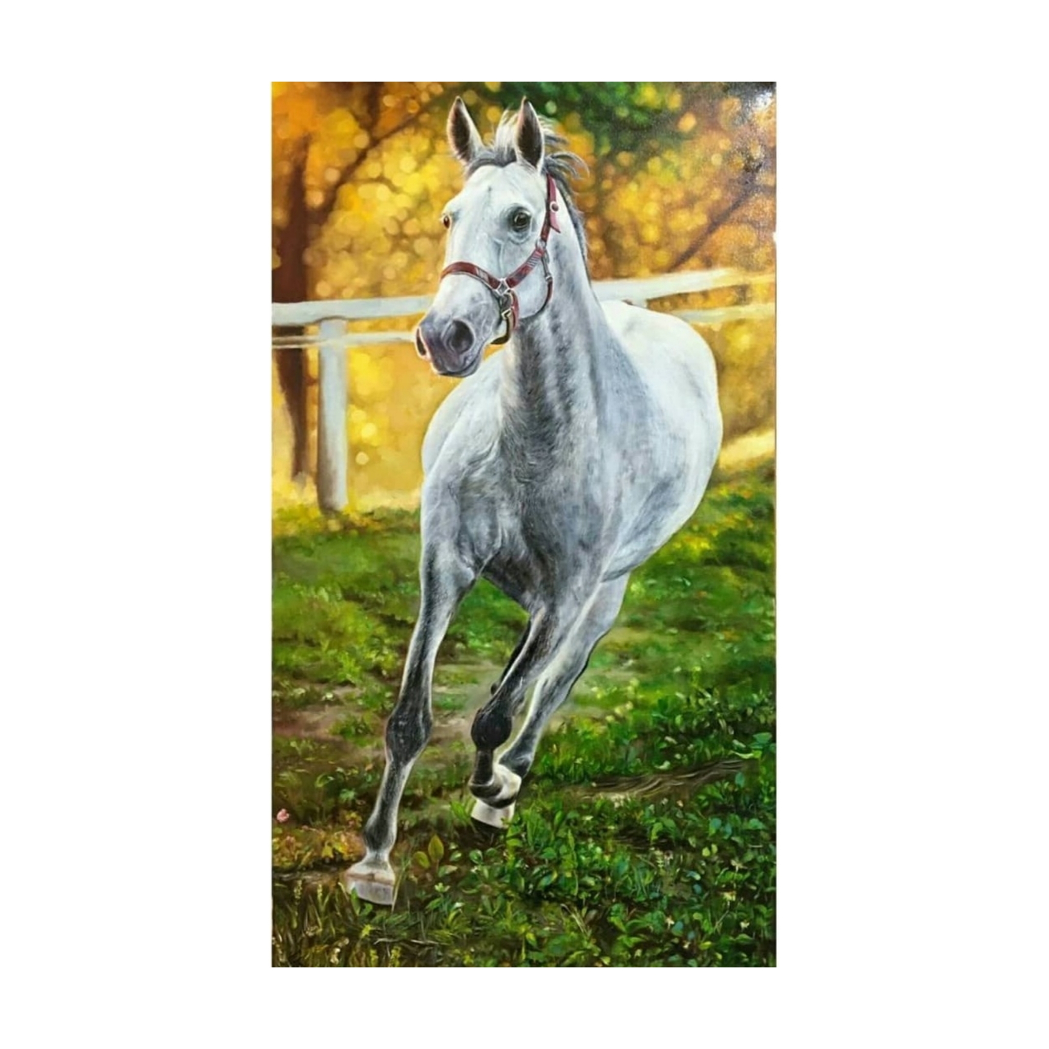 تابلو نقاشی رنگ روغن مدل اسب