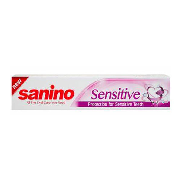 خمیر دندان سانینو مدل sensitive حجم 100 میلی لیتر