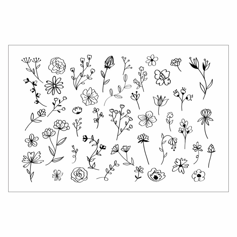 برچسب لنز ناخن مدل L2082 مجموعه 9 عددی