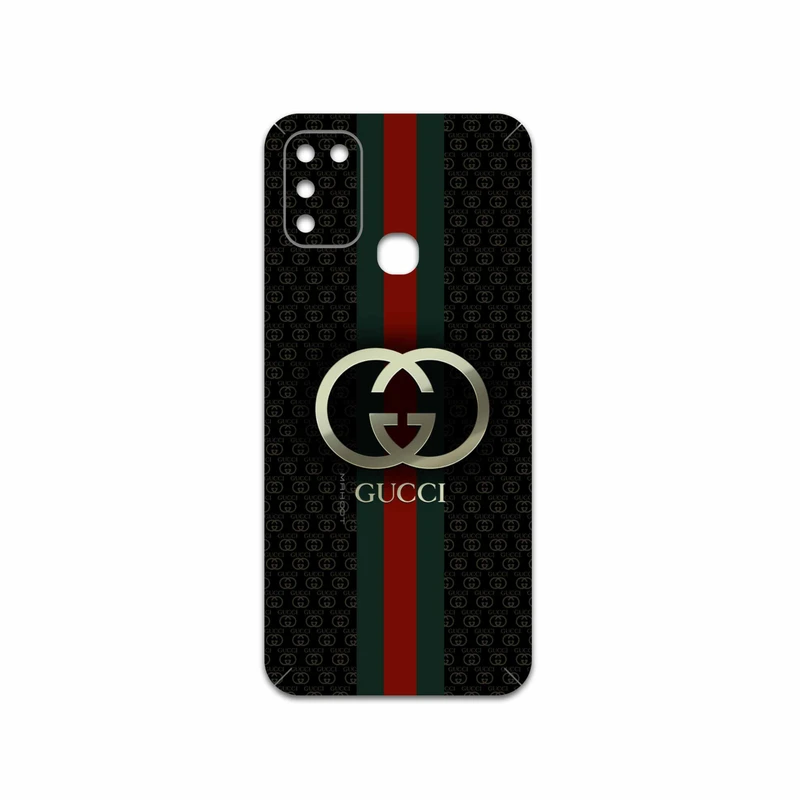 برچسب پوششی ماهوت مدل GUCCI-Logo مناسب برای گوشی موبایل اینفینیکس Hot 10 Play