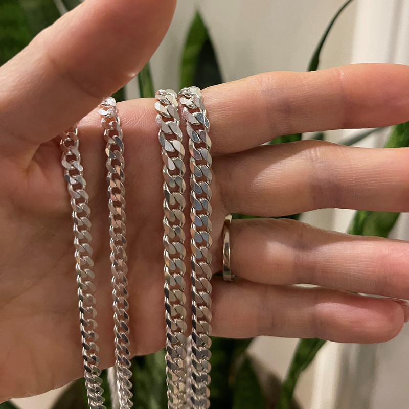 زنجیر نقره مردانه گالری ظهیرالدینی مدل CHM-17