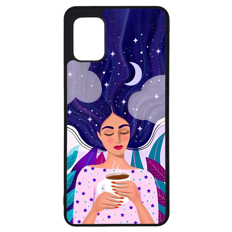 کاور طرح نقاشی دختر کد G-095 مناسب برای گوشی موبایل سامسونگ Galaxy A31