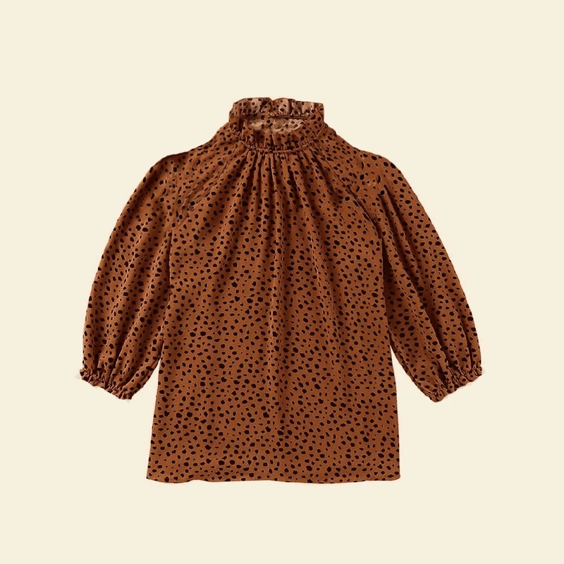 بلوز آستین بلند یقه ایستاده زنانه شین مدل لیلی