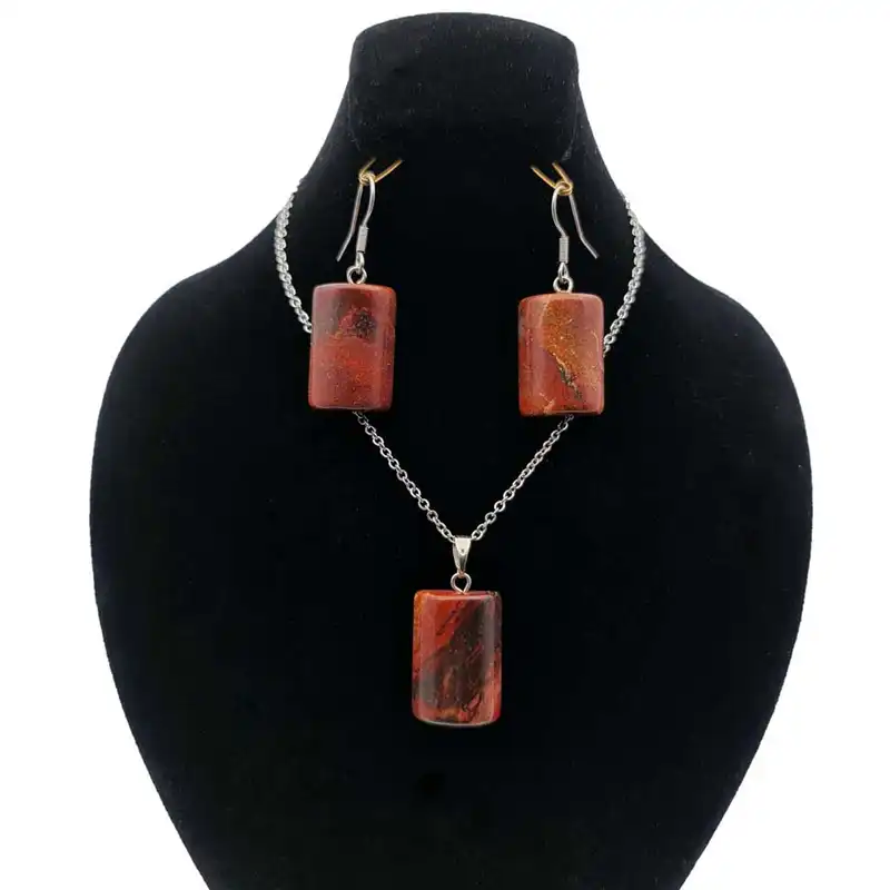 نیم ست زنانه مدل سنگ جاسپر 110