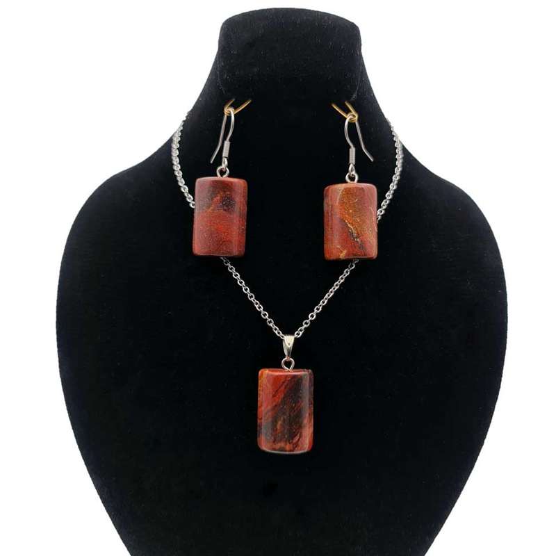 نیم ست زنانه مدل سنگ جاسپر 110