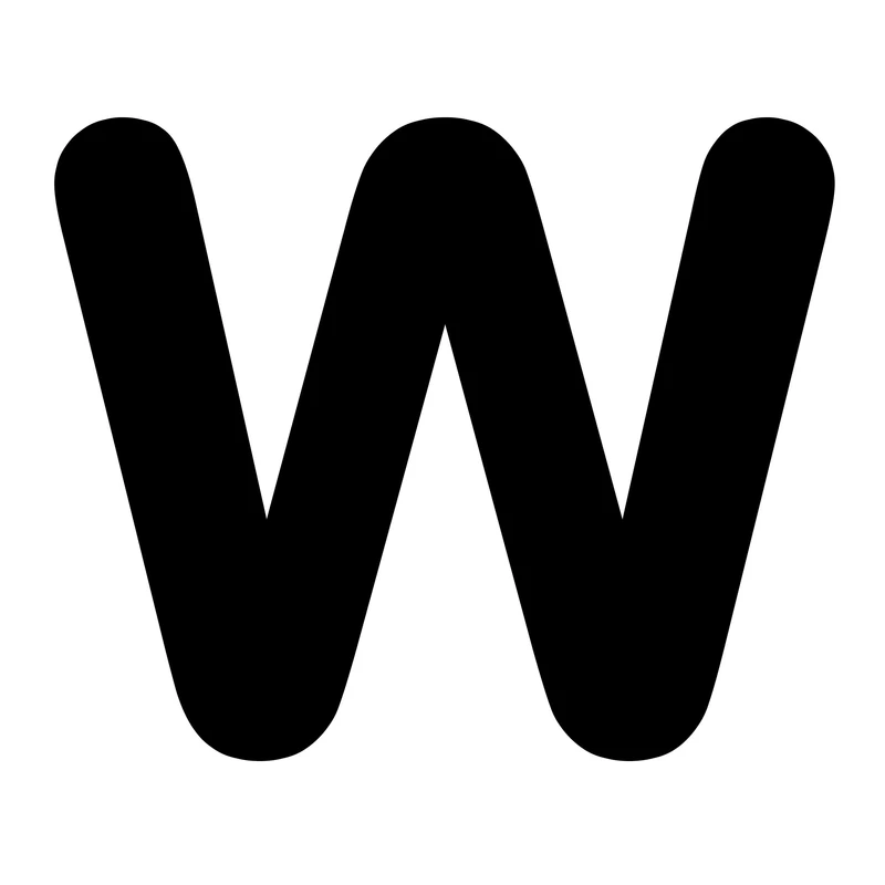 استیکر چوبی کودک مدل حروف انگلیسی کد MDF-M-W