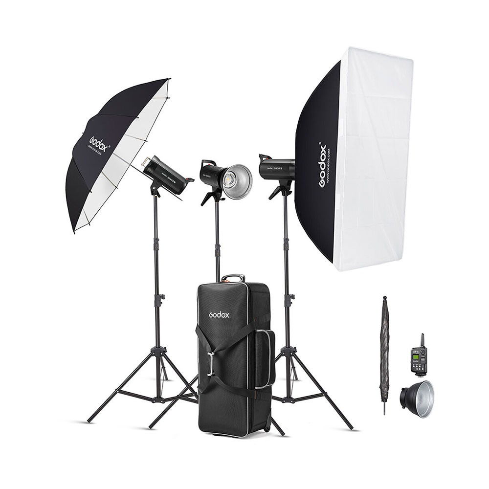 کیت فلاش استودیویی سه شاخه گودکس مدل SK400II-V