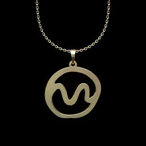 گردنبند طلا 18 عیار زنانه مدوپد مدل هندسی کد N2-1-1161