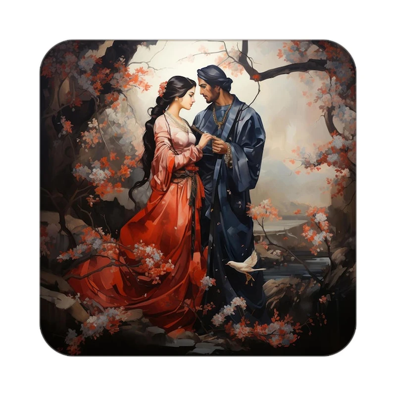 زیر لیوانی کاکتی مدل عاشقانه کد mp12662