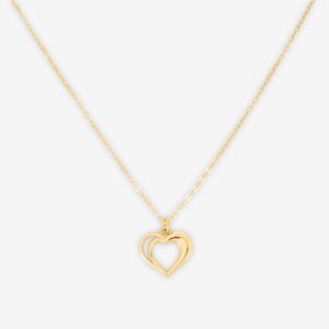 گردنبند طلا 18 عیار زنانه با زنجیر حلقه‌ای (فلامینگو) مطیع ها مدل MK607