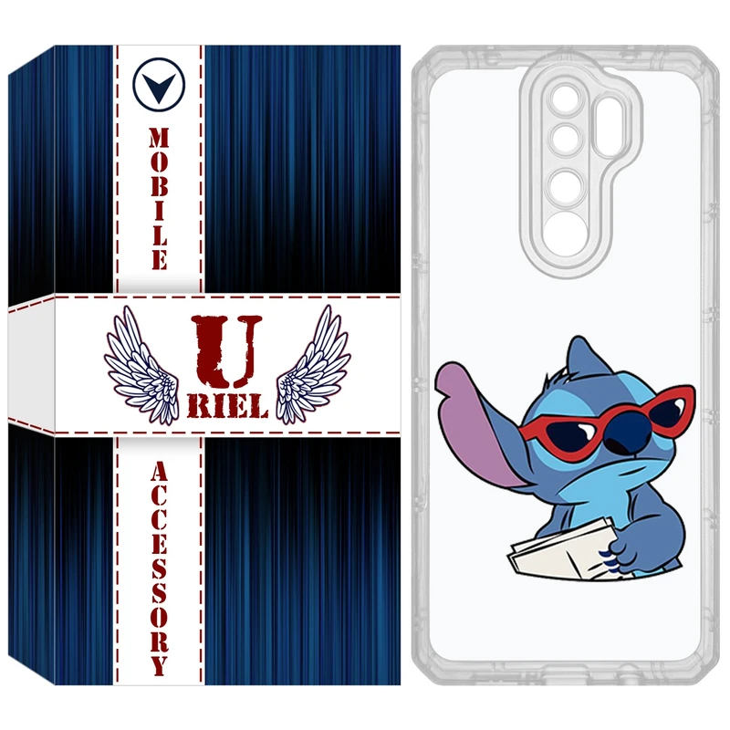 کاور یوریل مدل Clear کد 69 طرح استیچ مناسب برای گوشی موبایل شیائومی Redmi Note 8 Pro