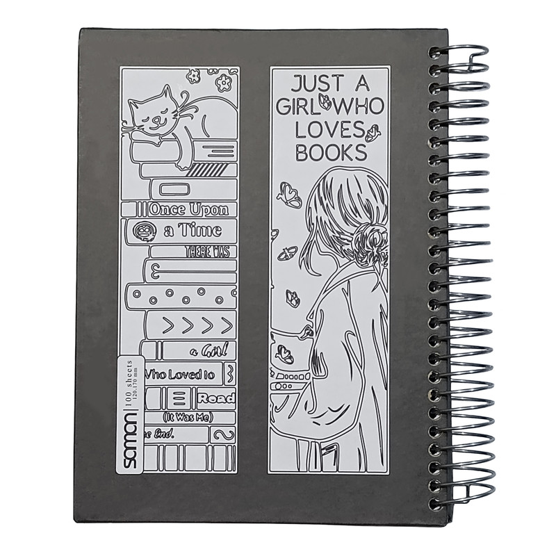 دفتر یادداشت 100 برگ طرح دخترانه مدل 3010