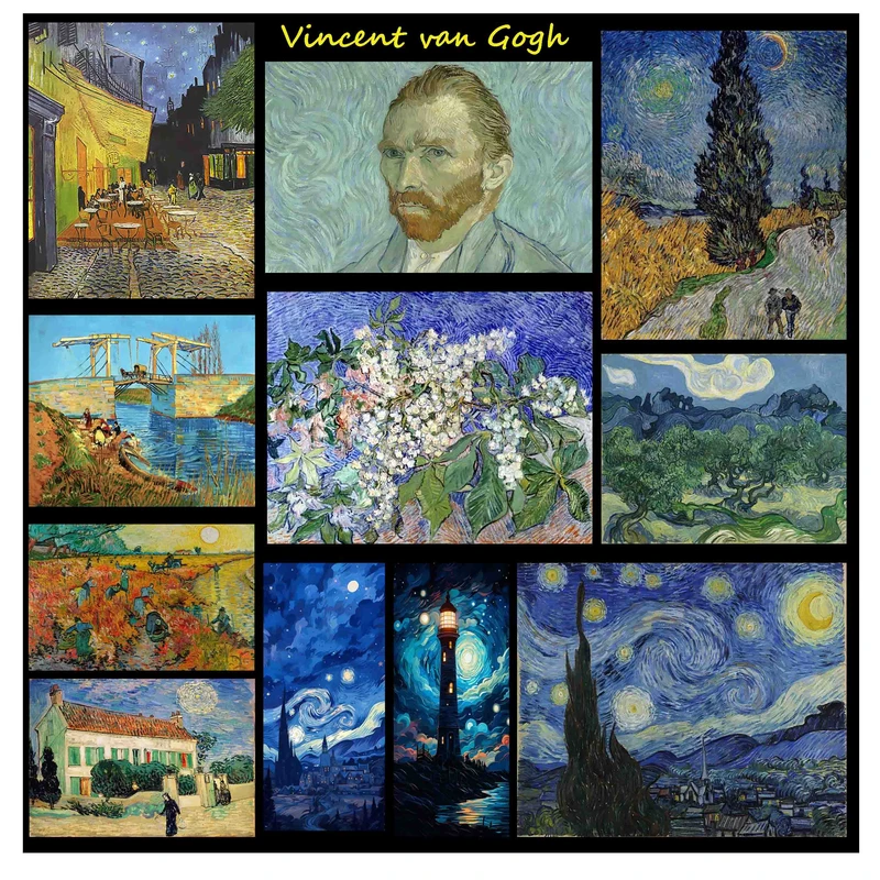 استیکر لپ تاپ و گوشی طرح شب پر ستاره کد 99 مجموعه 11 عددی