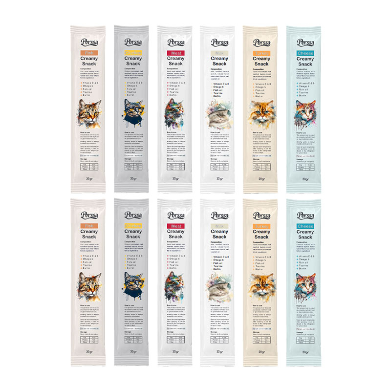 بستنی گربه پرسا مدل Mix وزن 20 گرم مجموعه 12 عددی