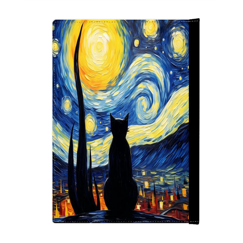 کلاسور پاد آفرین مدل فانتزی طرح شب پر ستاره ونگوگ ترند کد p409