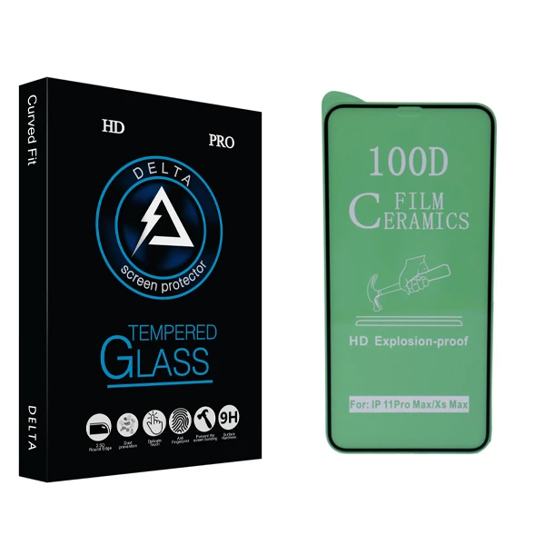 محافظ صفحه نمایش دلتا مدل HD مناسب برای گوشی موبایل اپل iphone xs max