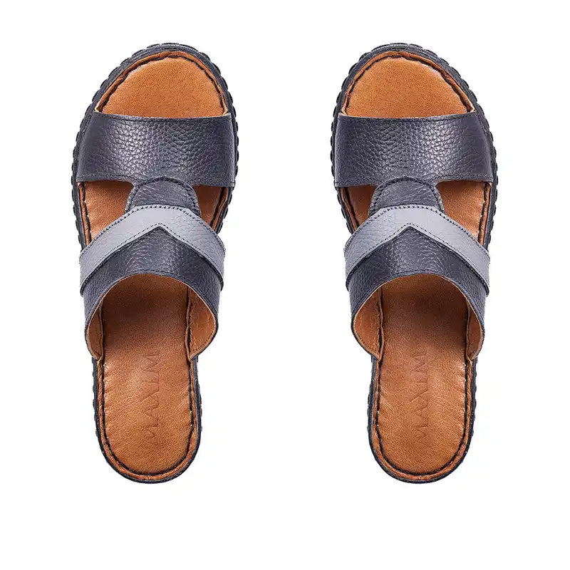 دمپایی زنانه ماکسیم مدل درنا رنگ طوسی