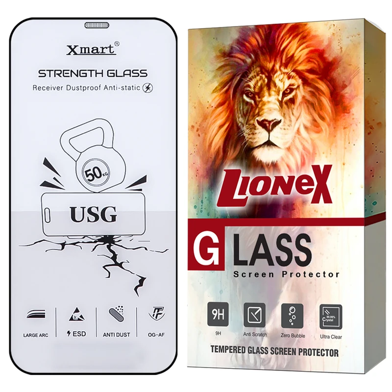 محافظ صفحه نمایش لایونکس مدل XMTL مناسب برای گوشی موبایل اپل iPhone 12 Pro / IPhone 12 