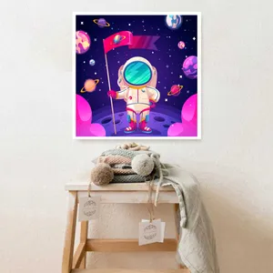 استیکر و تابلو کودک و نوزاد مدل دکوراتیو طرح فضانورد کد 0625